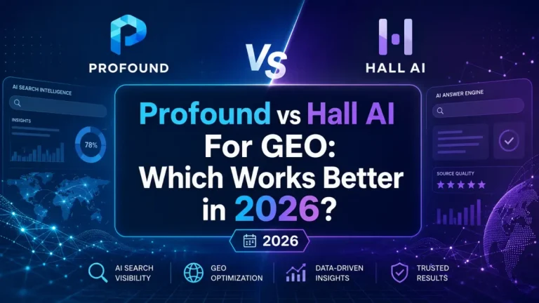 Profound vs Hall AI For GEO: Which Works Better in 2026?