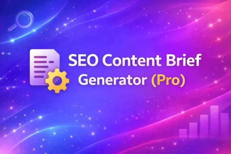 SEO Content Brief Generator (Pro)