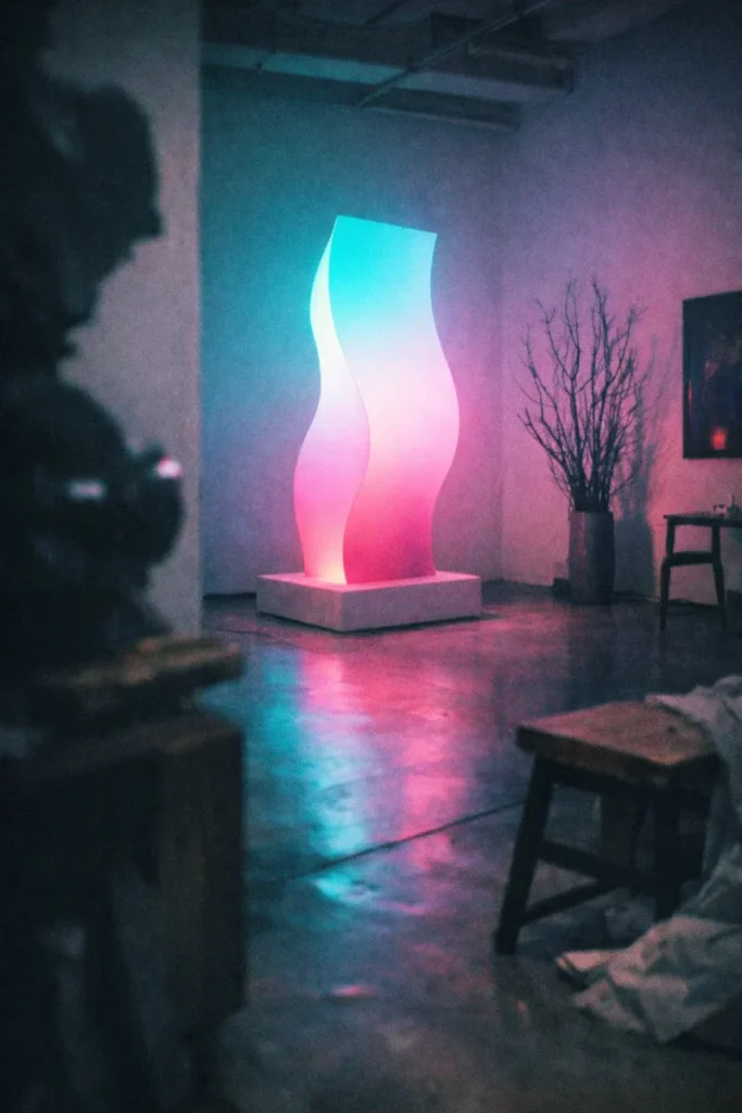 gradient light sculpture