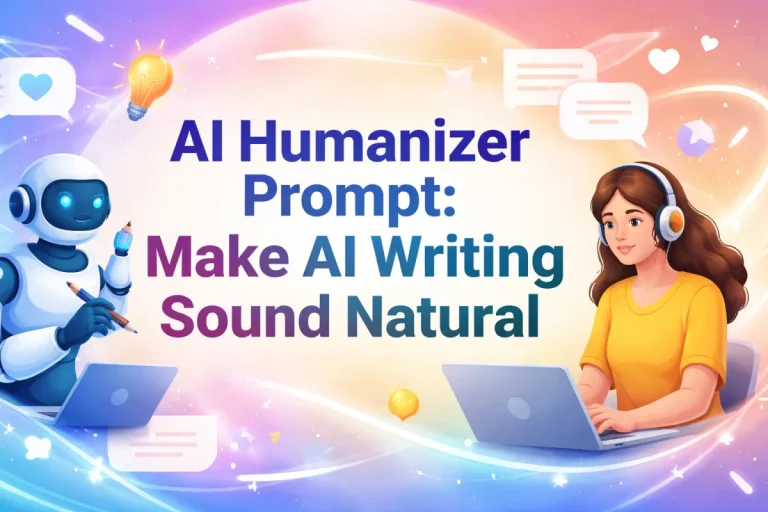 AI Humanizer Prompt - Make AI Writing Sound Natural