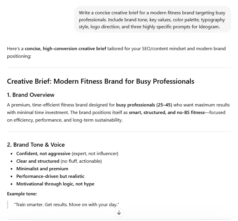 Creative Brief Prompt