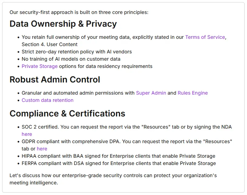 Fireflies AI Data Usage