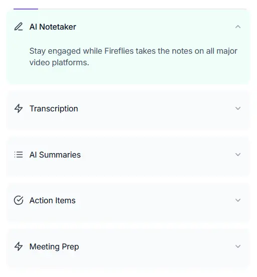 Fireflies AI Key Features