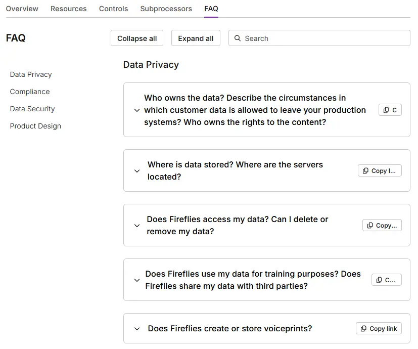 Fireflies AI Safety Checklist