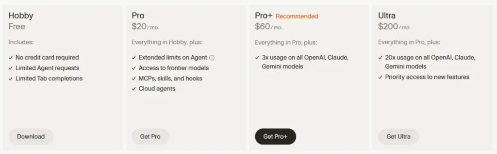Cursor AI Pricing