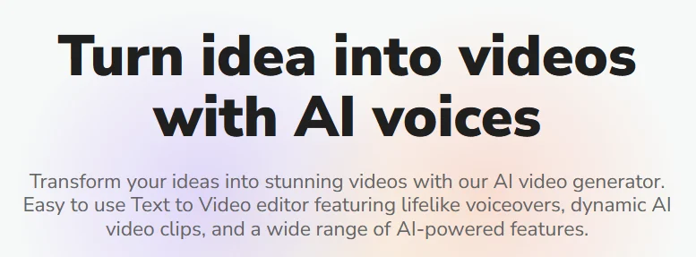 Fliki User Interface