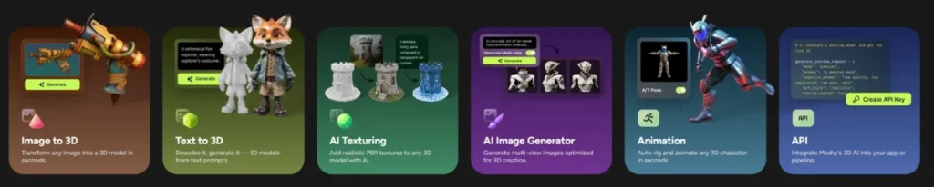 Meshy AI Features
