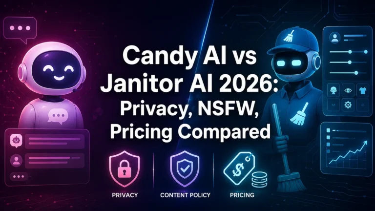 Candy AI vs Janitor AI 2026: Privacy, NSFW, Pricing Compared