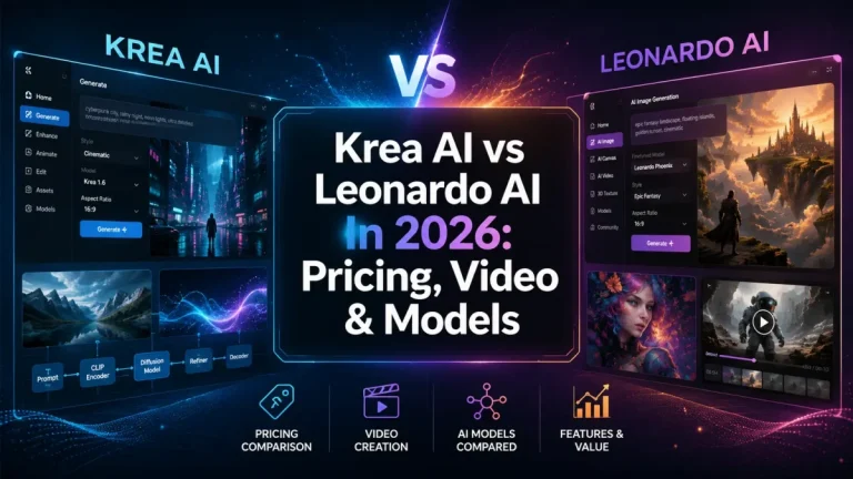 Krea AI vs Leonardo AI In 2026 - Pricing, Video & Models